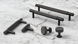 Black and Industrial Grey collection of handles and knobs